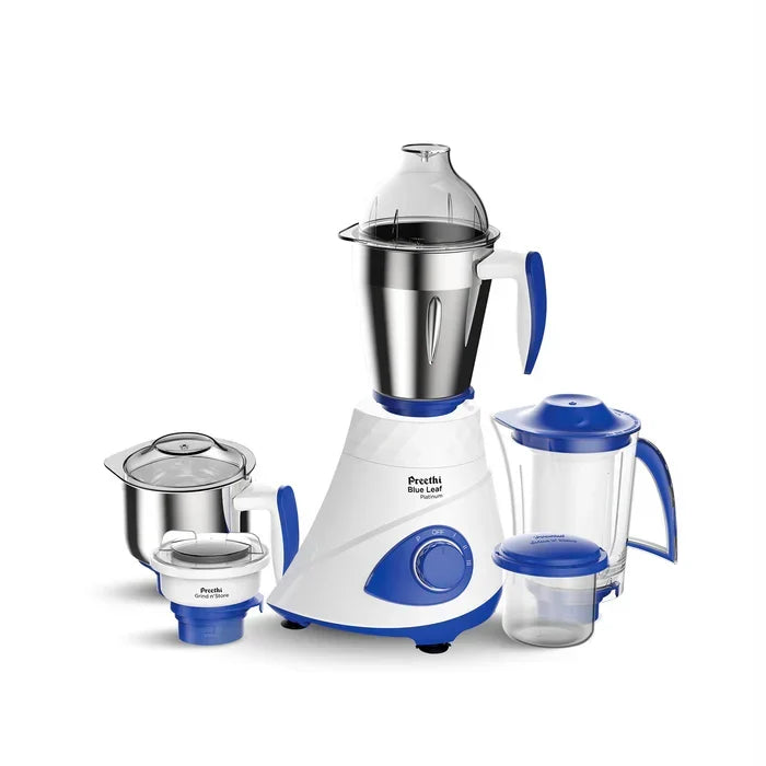 Preethi Blue Leaf Platinum 5.0 Mixer Grinder 750W with 4 Jars MG280