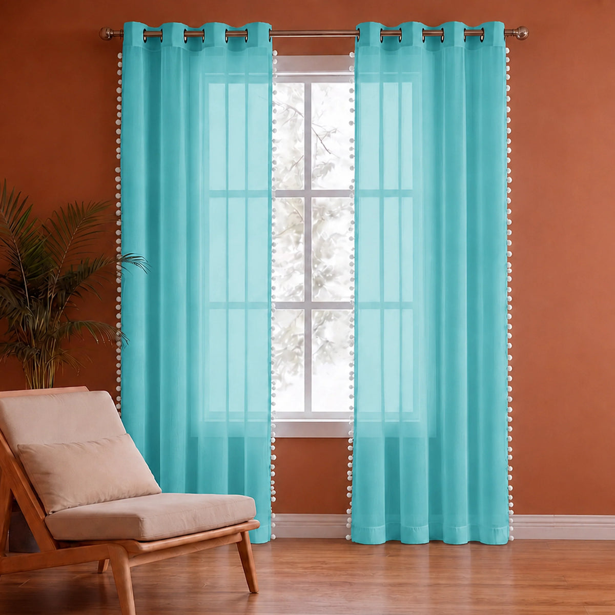 Fort Handpicked Breeze - Celeste Sheer Curtain-1