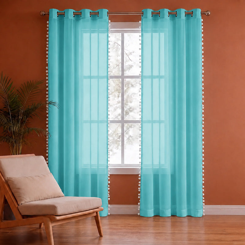 Fort Handpicked Breeze - Celeste Sheer Curtain-1