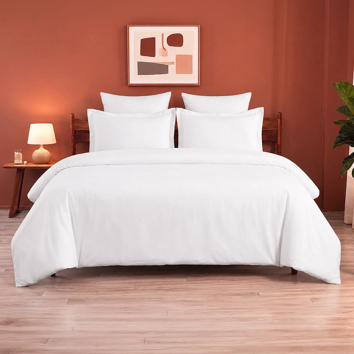 Fort Mellow - Solid Duvet Cover (White)-1