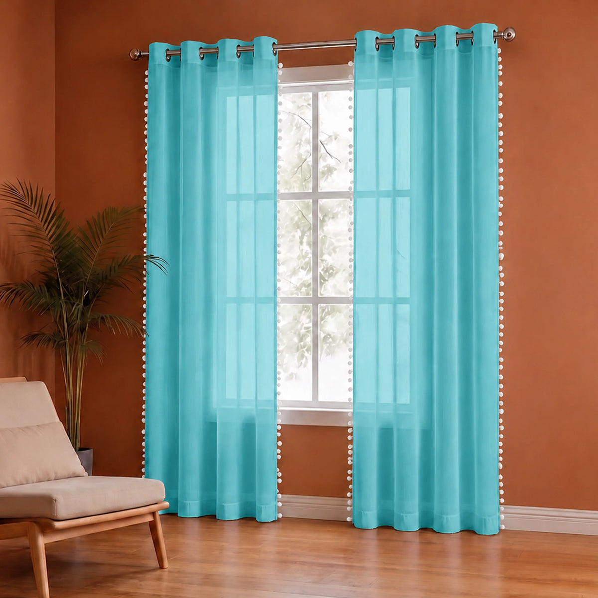 Fort Handpicked Breeze - Celeste Sheer Curtain-2