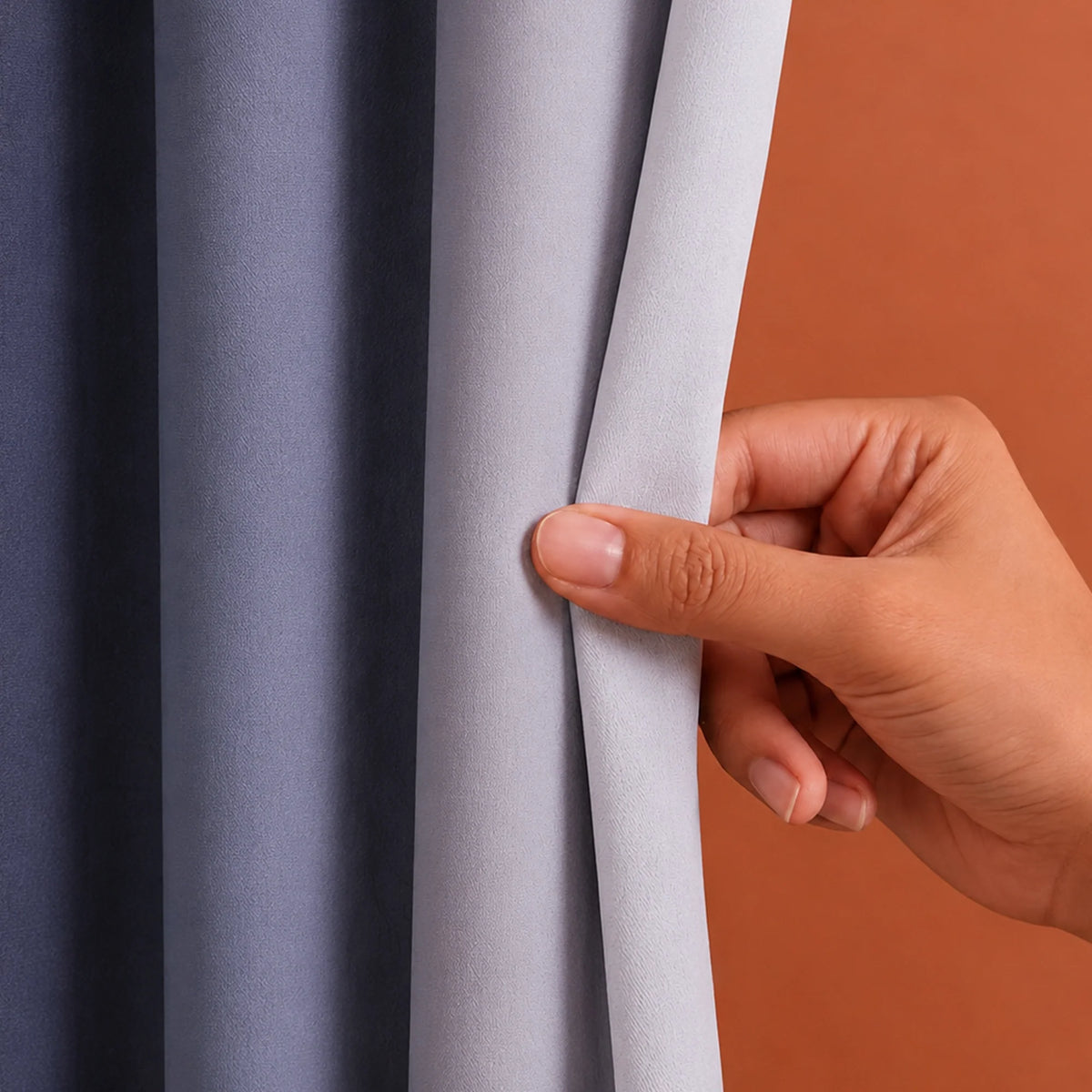 Blackout Ombre Curtain (Grey & Black)-2