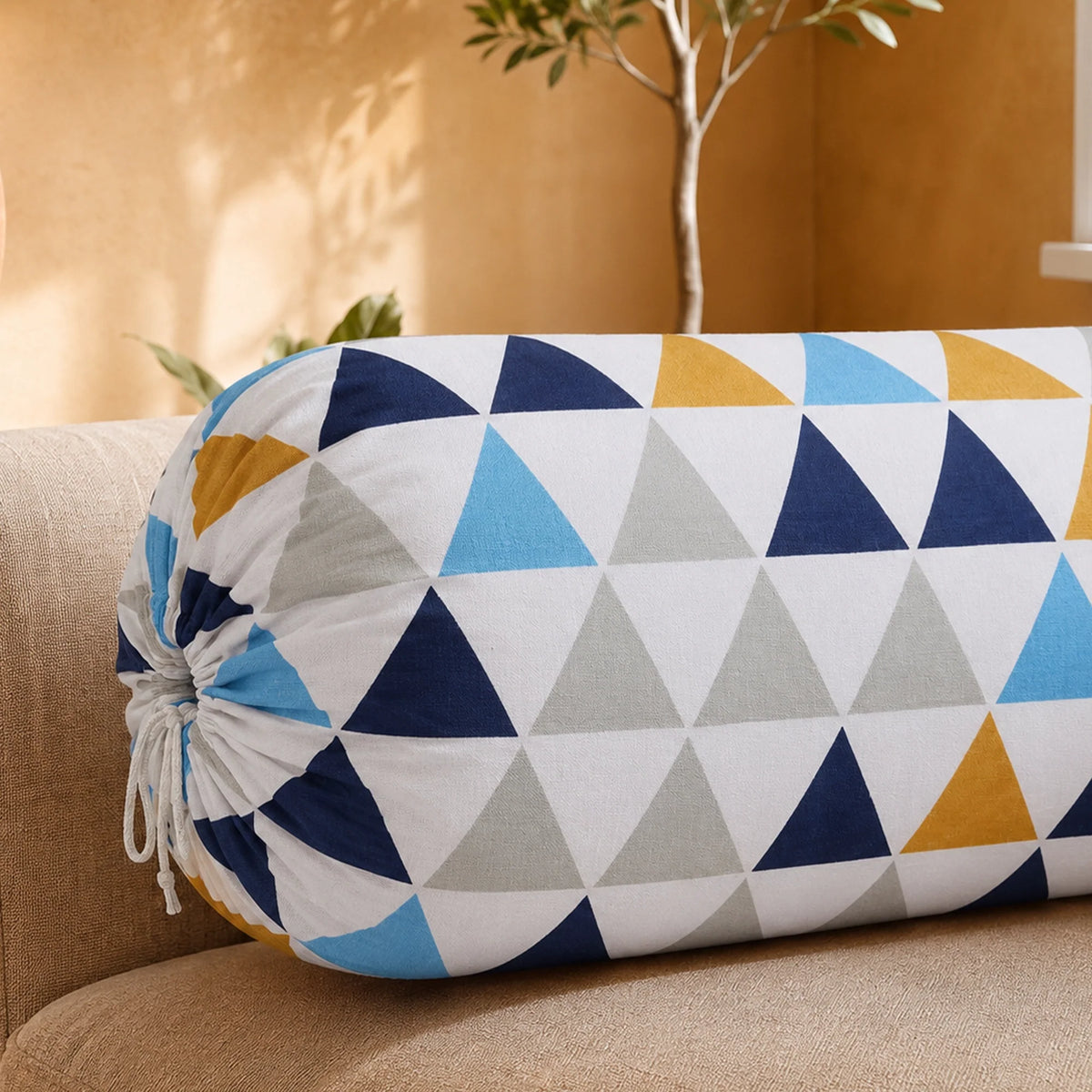 Imprimer Diamond - Printed Bolster Cover (Multicolor)-2