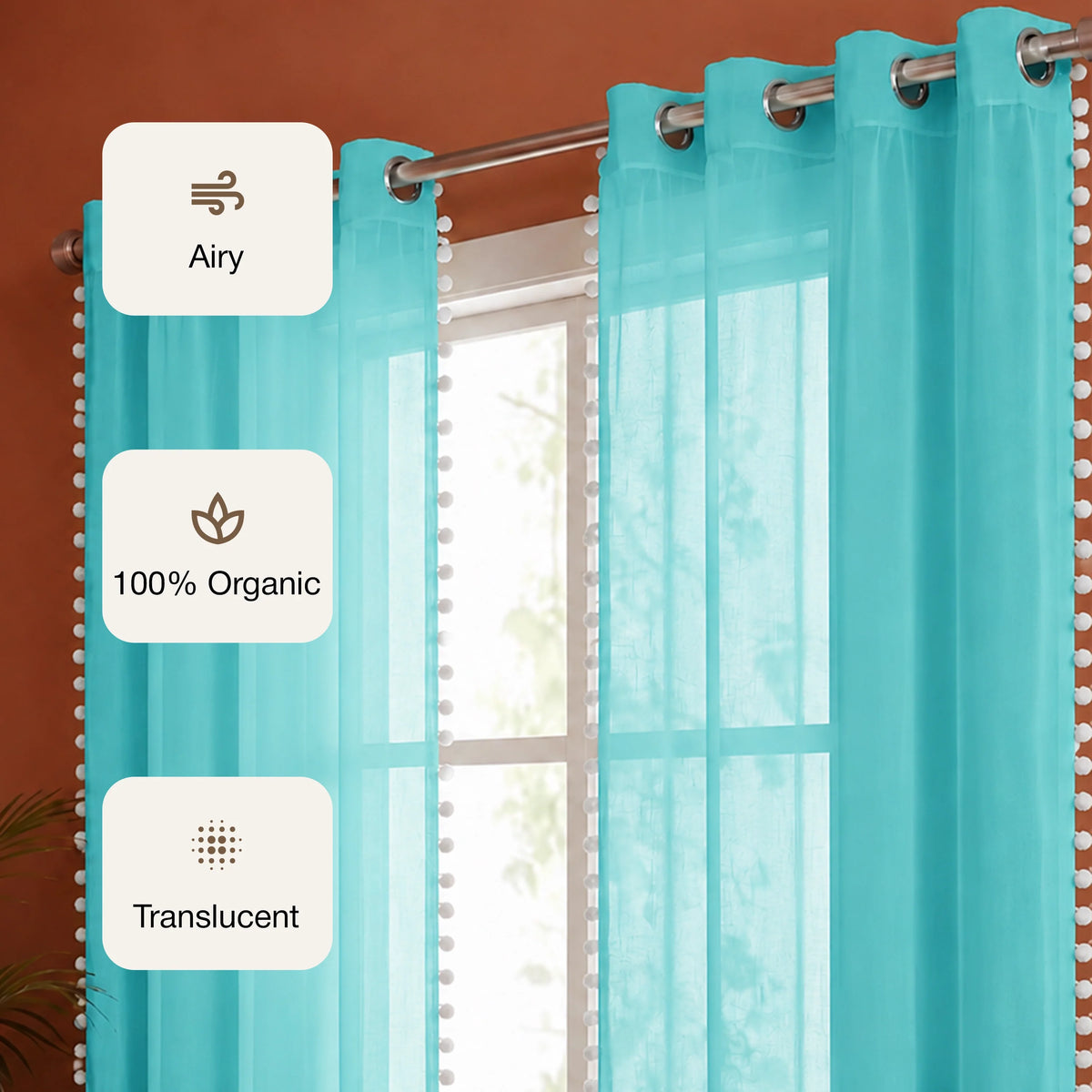 Fort Handpicked Breeze - Celeste Sheer Curtain-3