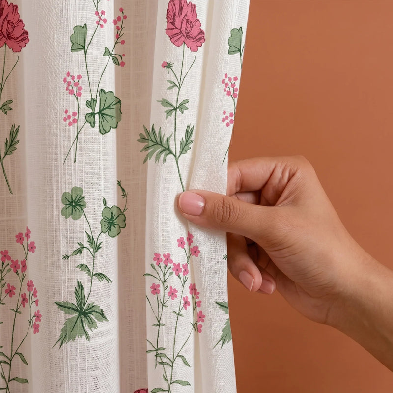 Imprimer Rosachic - Printed Sheer Curtain (Multicolor)-4