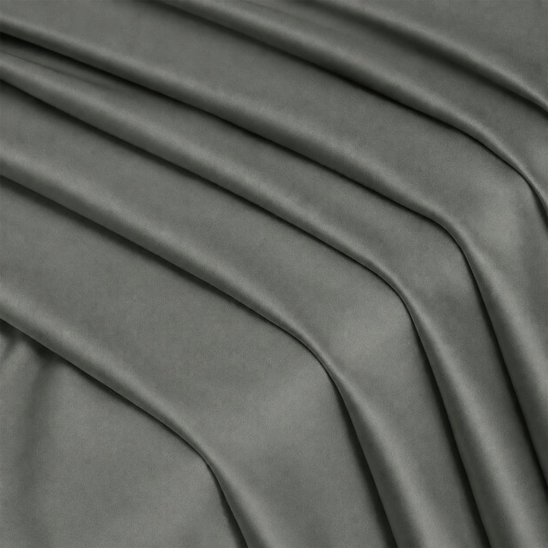 Fort Essential - Twist Tap Top Solid Blackout Curtain (Grey)-5