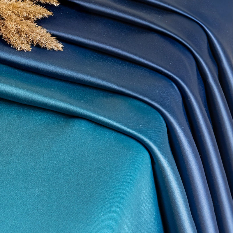 Blackout Ombre Curtain (Turquoise & Blue)-6