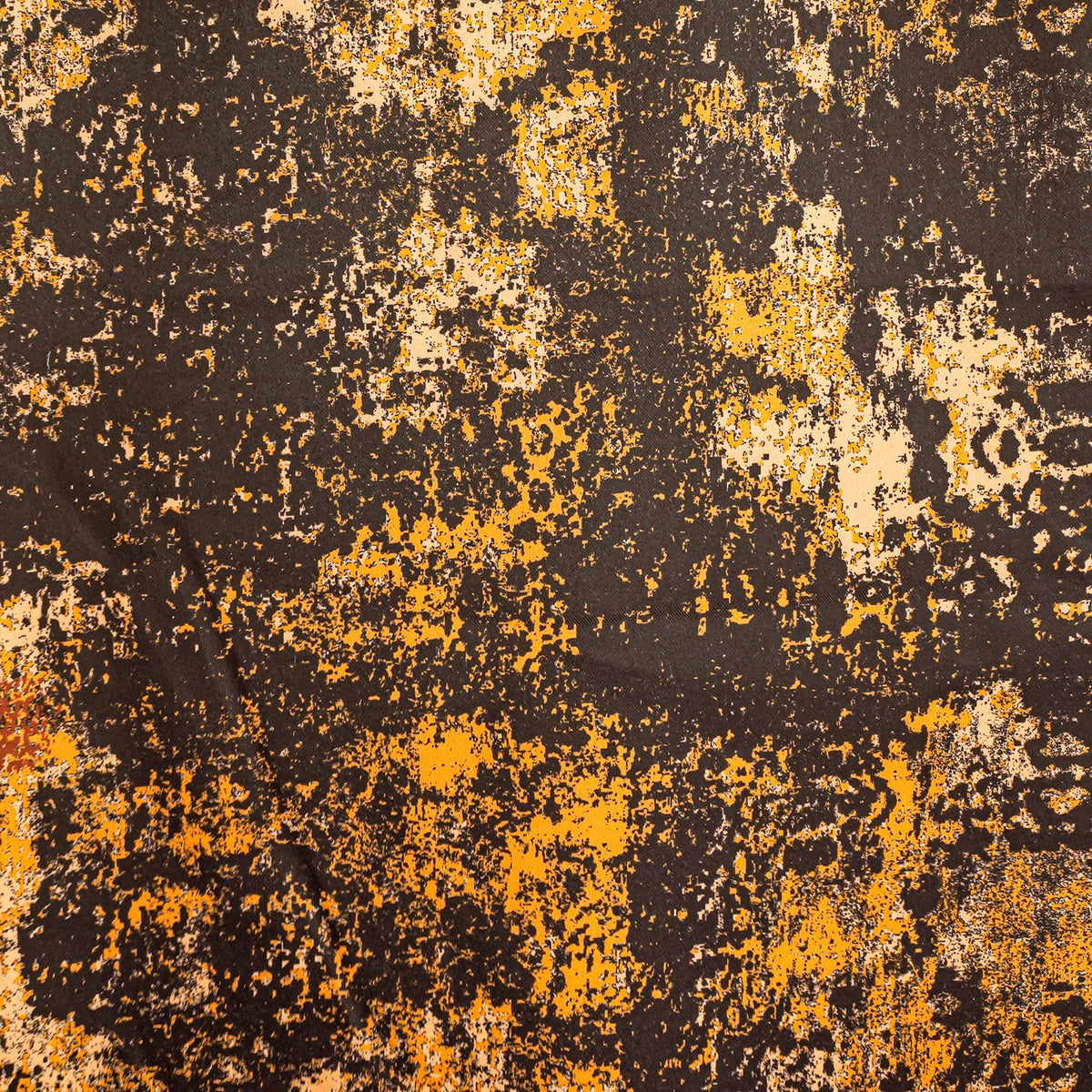 Imprimer Abstract - Rod Pocket DP Blackout Curtain (Black & Mustard)-6