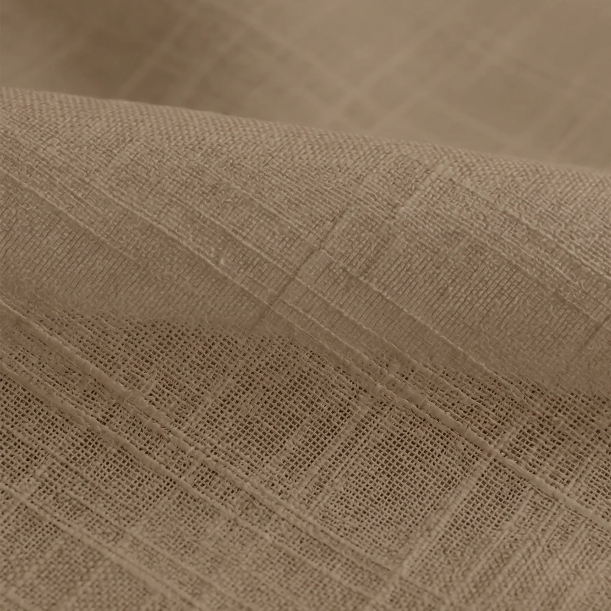 Fort Absolute - Twist Tab Top Sheer Curtain (Dark Brown)-6