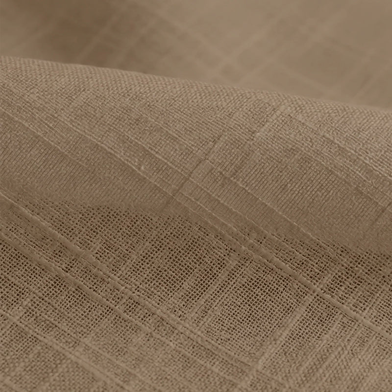 Fort Absolute - Twist Tab Top Sheer Curtain (Dark Brown)-6