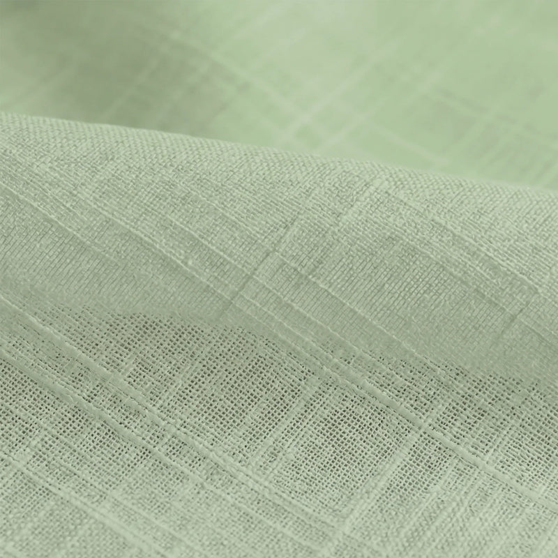 Fort Absolute - Back Tab Solid Sheer Curtain (Mint Green)-6