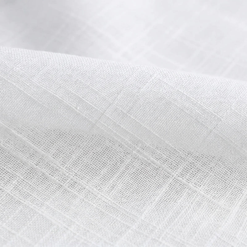 Fort Absolute - Rod Pocket White Sheer Curtain-6