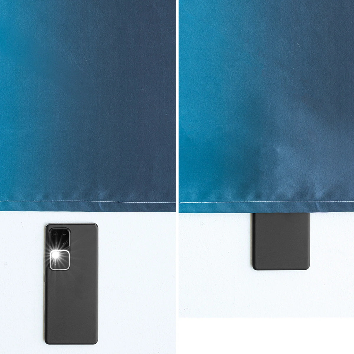 Blackout Ombre Curtain (Blue & Black)-7