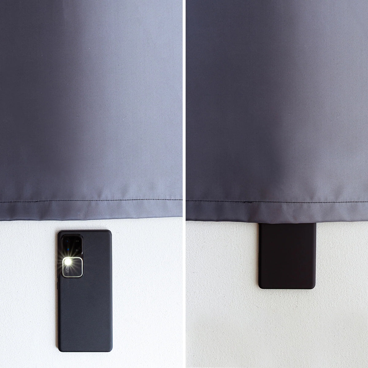 Blackout Ombre Curtain (Grey & Black)-7