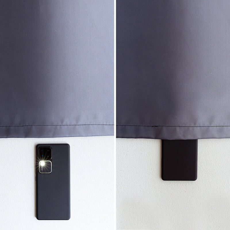 Blackout Ombre Curtain (Grey & Black)-7