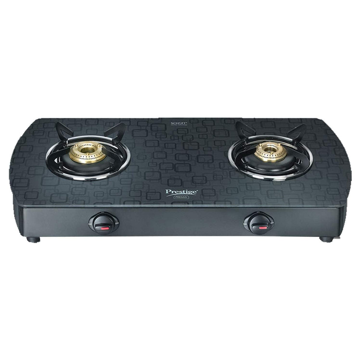 Prestige Premia SCHOTT Glass Top Gas Tables -GTS 02 (D) 2 burner