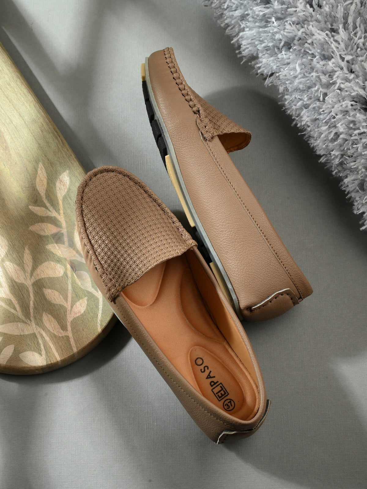 El PASO Round Toe Lightweight Loafers For Women-9