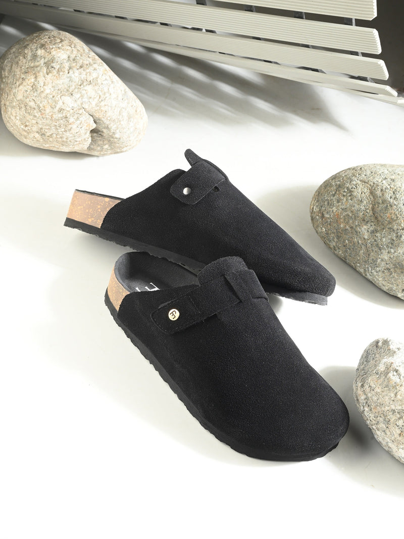 Black Women Slip On Casual Sandals for comfortable and classy look