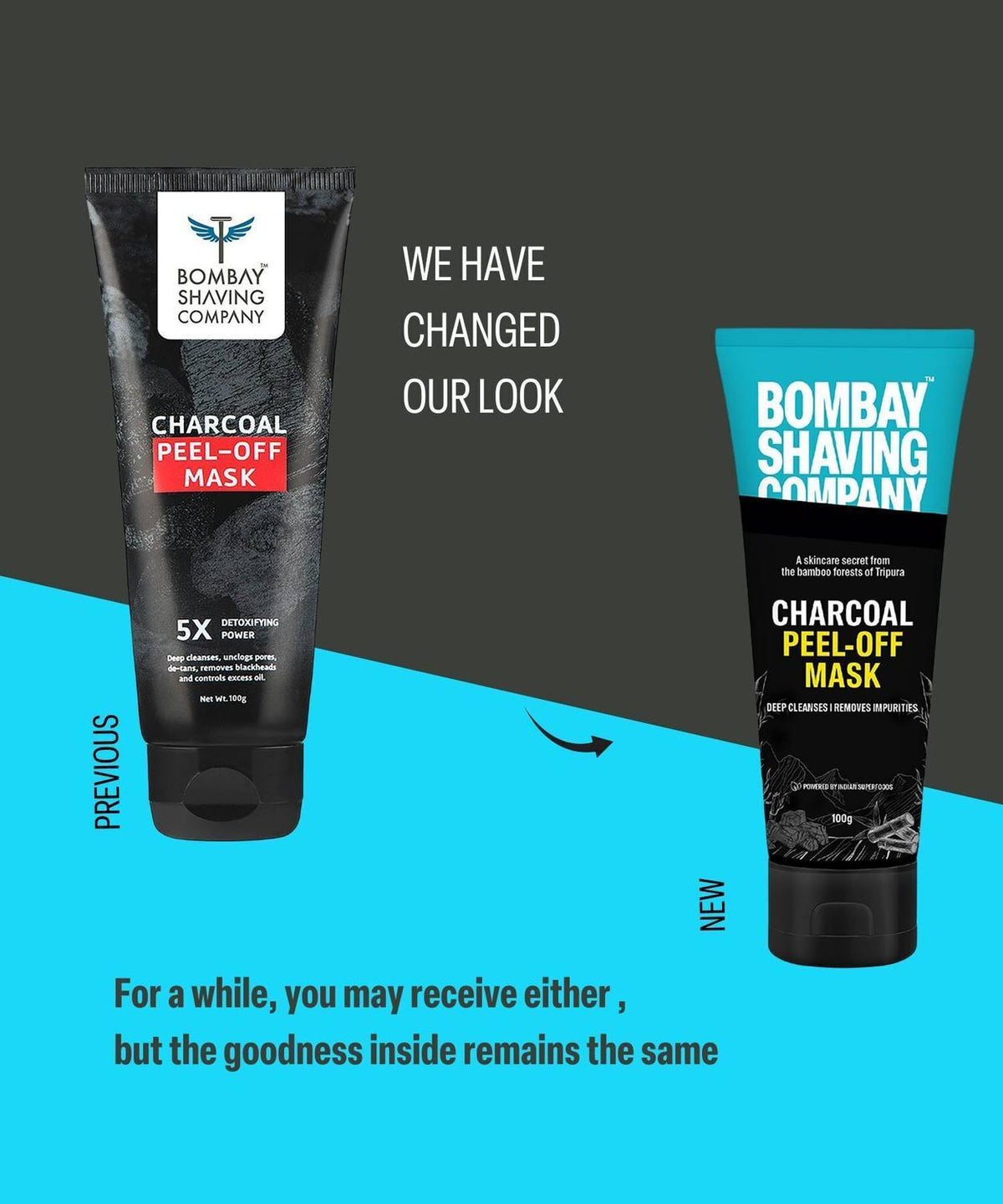 Bombay Shaving Company Charcoal Peel off Mask | Face Pack for DeTan & Blackhead Removal (100 g)