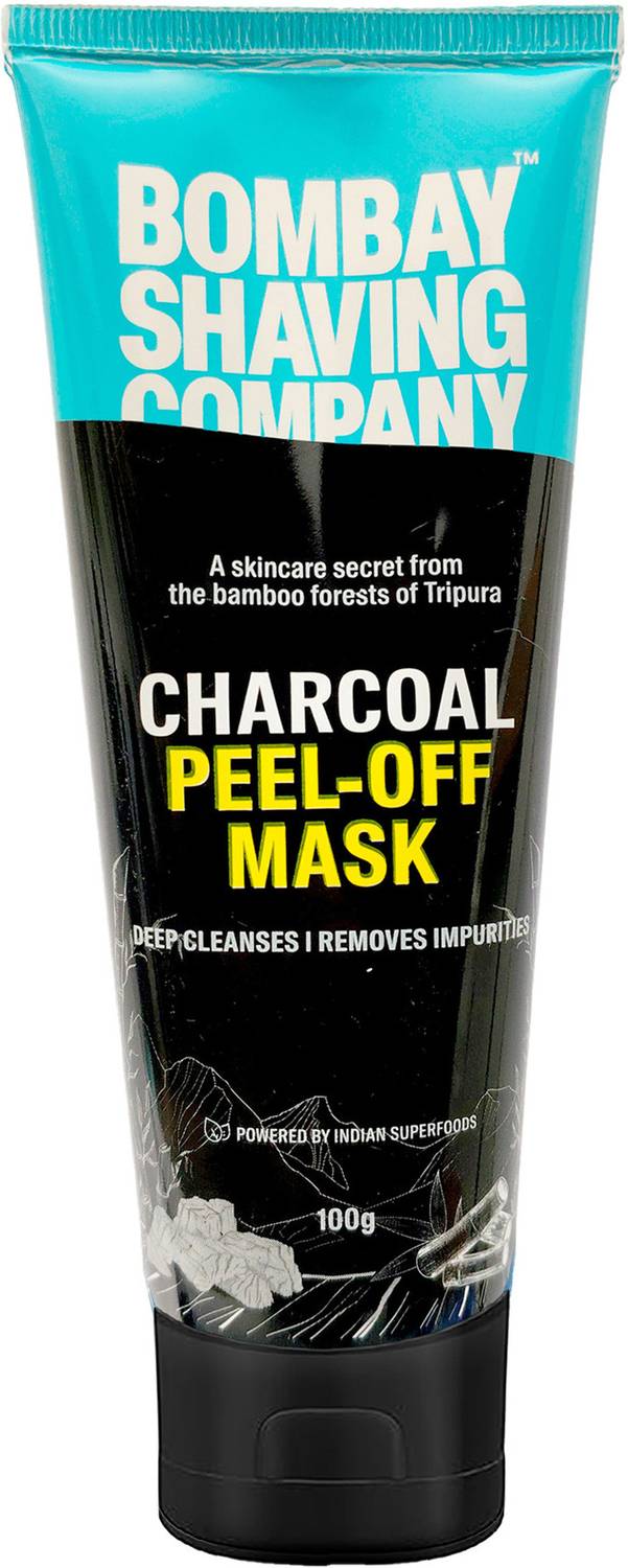 Bombay Shaving Company Charcoal Peel off Mask | Face Pack for DeTan & Blackhead Removal (100 g)