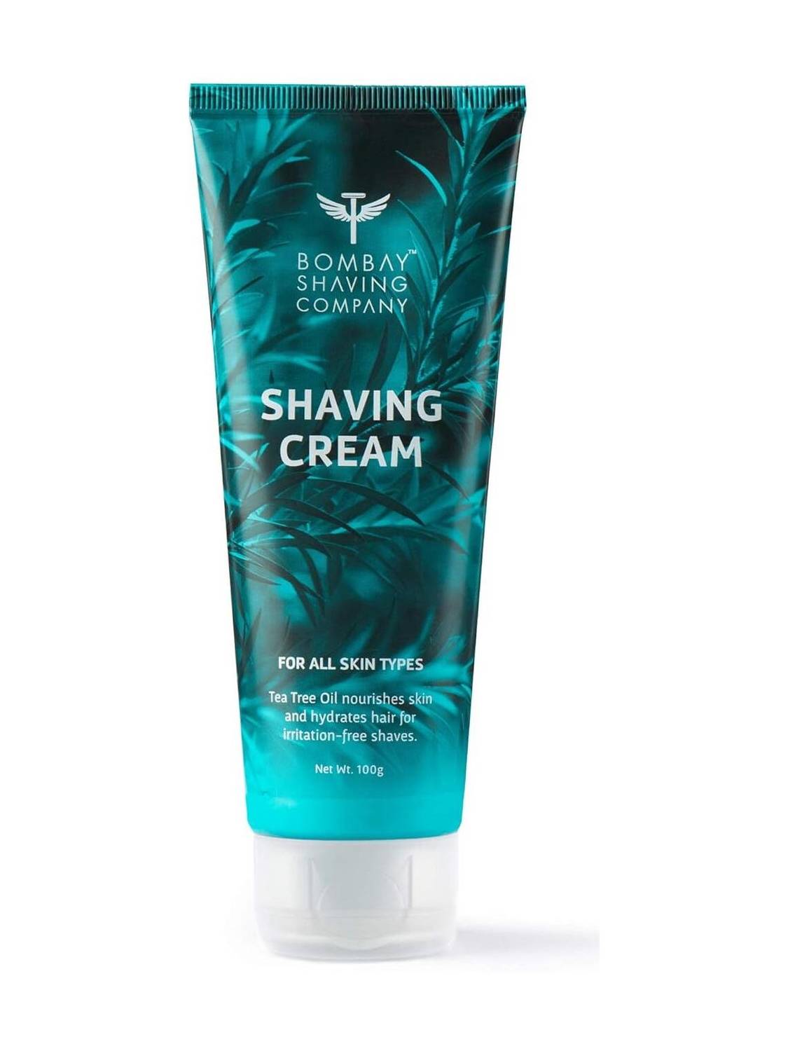 Bombay Shaving Company Shaving Cream with Tea Tree oil, Aloe Vera and Menthol Extracts (100 g)