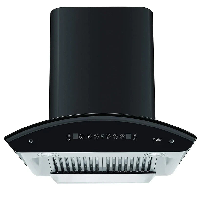 Prestige Oscar 600 IOT Enabled KitchenHood chimney with Installation Kit(Baffle Filter, Powerful Suction 1000m3/hr, Safe