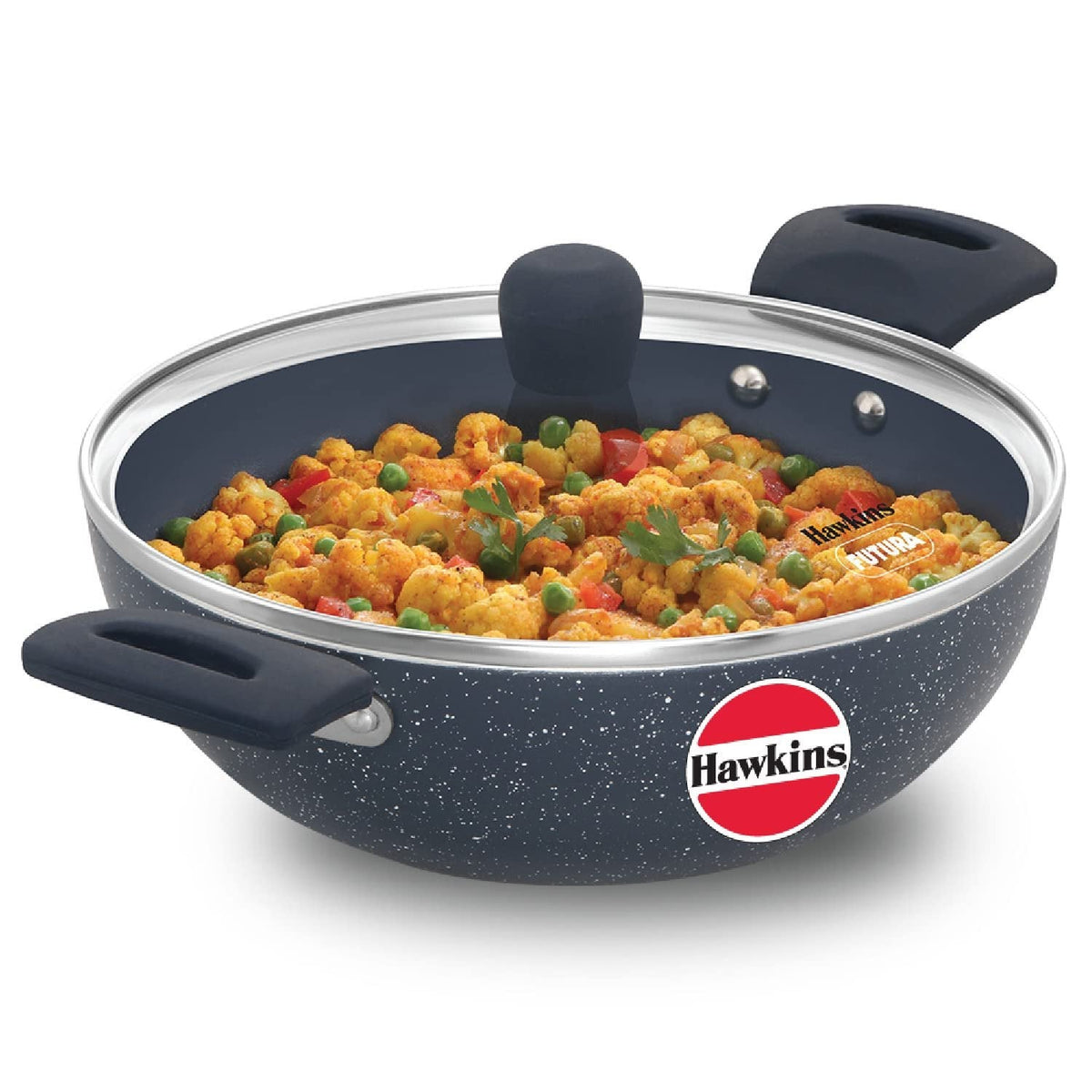 HAWKINS NONSTICK DEEP KADHAI CERAMIC W/L 23CM