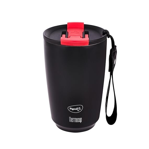 PIGEON VACCUM THERMO CUP 400ML BLACK (SAP 16047)
