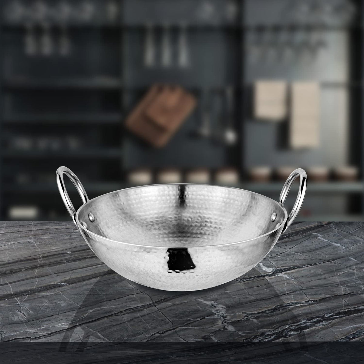 SHRI & SAM 430 HAMMERED KADHAI 20CM