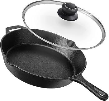 GREENCHEF CAST IRON COOKWARE CLAVIS LIGHTWEIGHT FRYPAN 200MM WITH GLASS LID