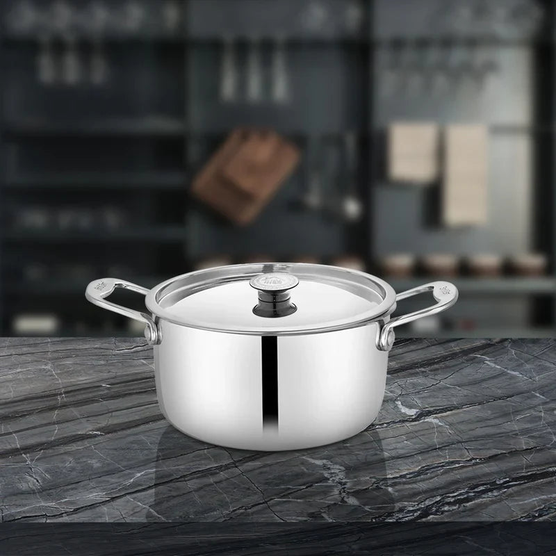 SHRI & SAM PLATINUM PLAN CASSEROLE W/L SS 18 CM