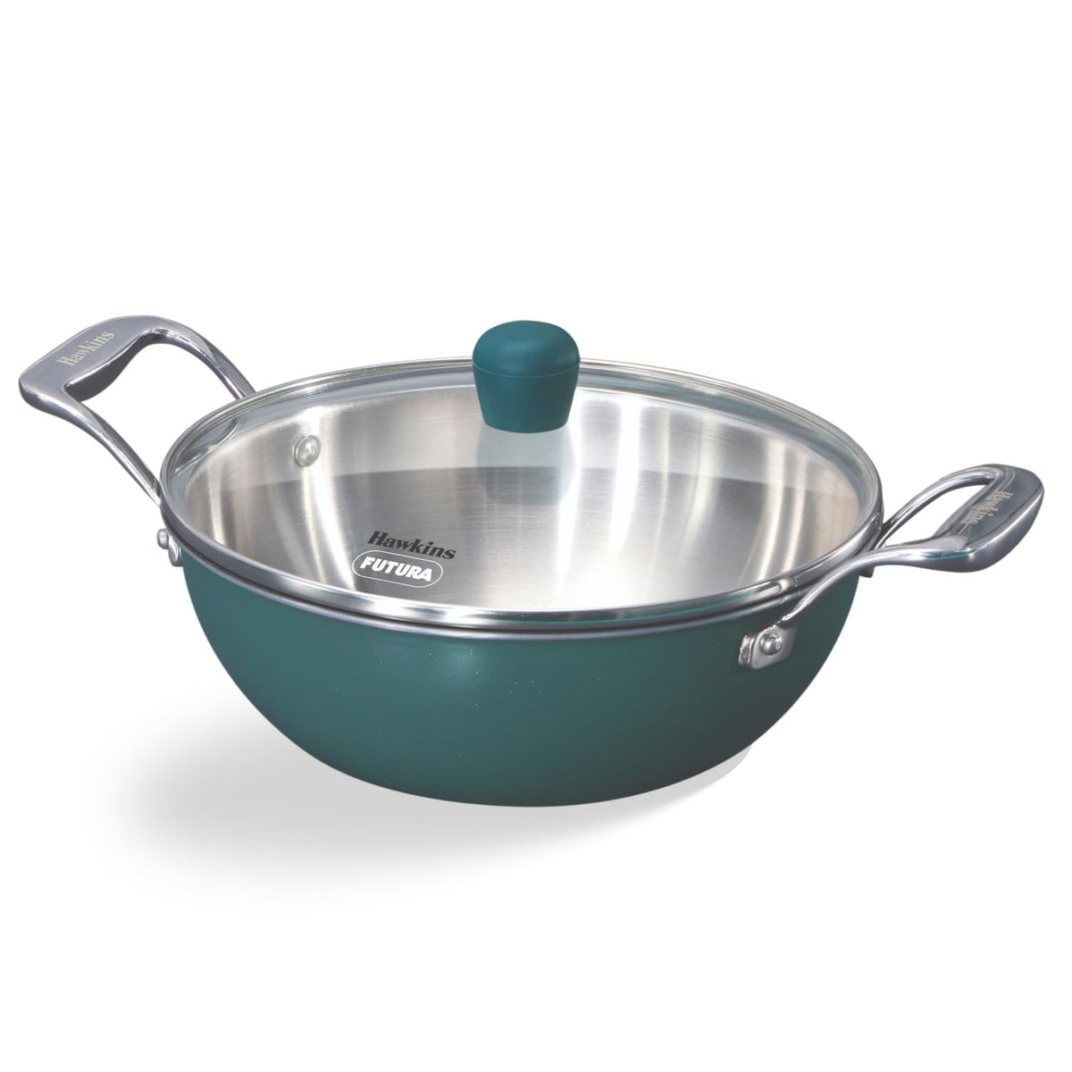 HAWKINS DEEP-FRYING PAN OLIVE PRO TRI-PLY SS 22CM