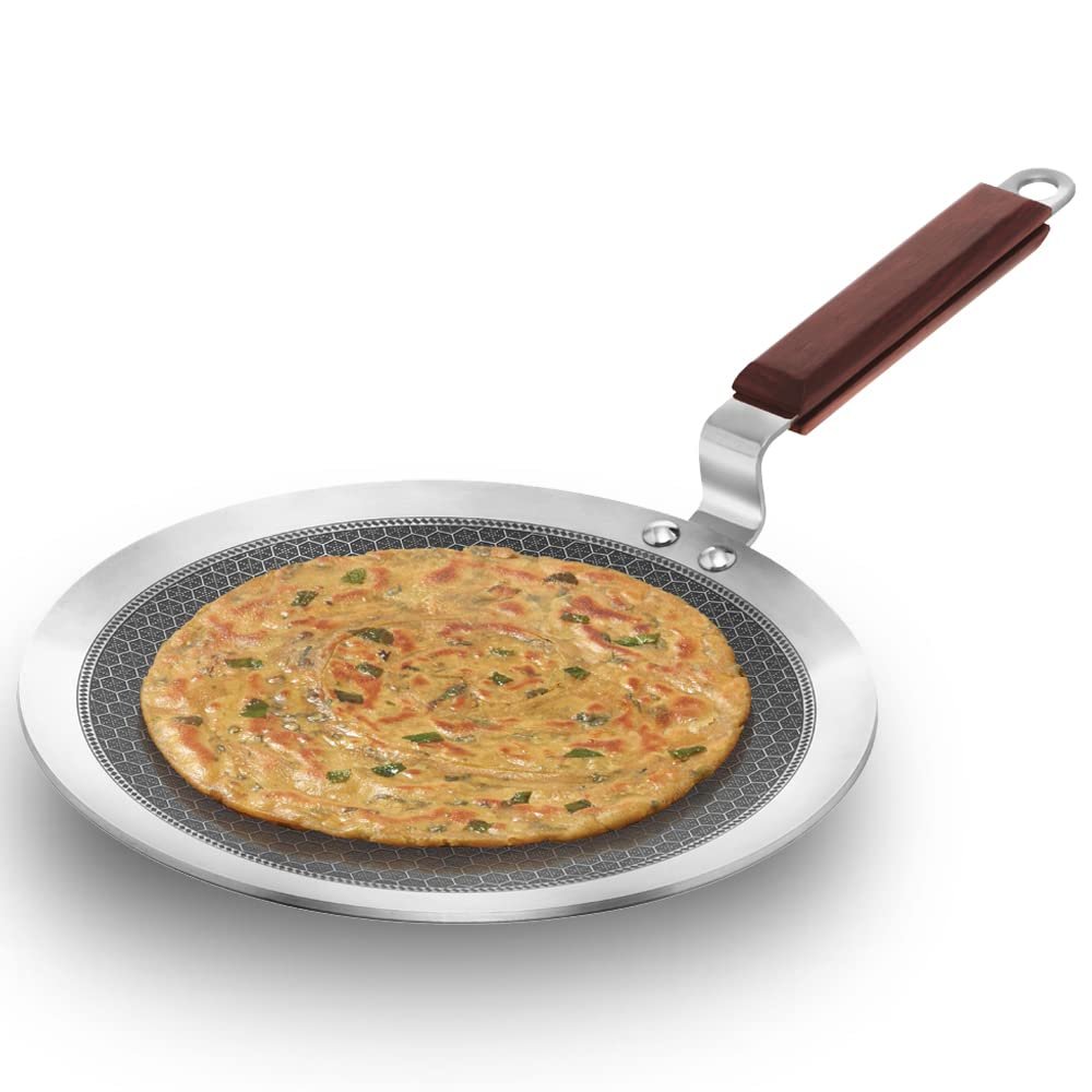 HAWKINS NON STICK PARATHA TAVA TRI-PLY SS 26CM