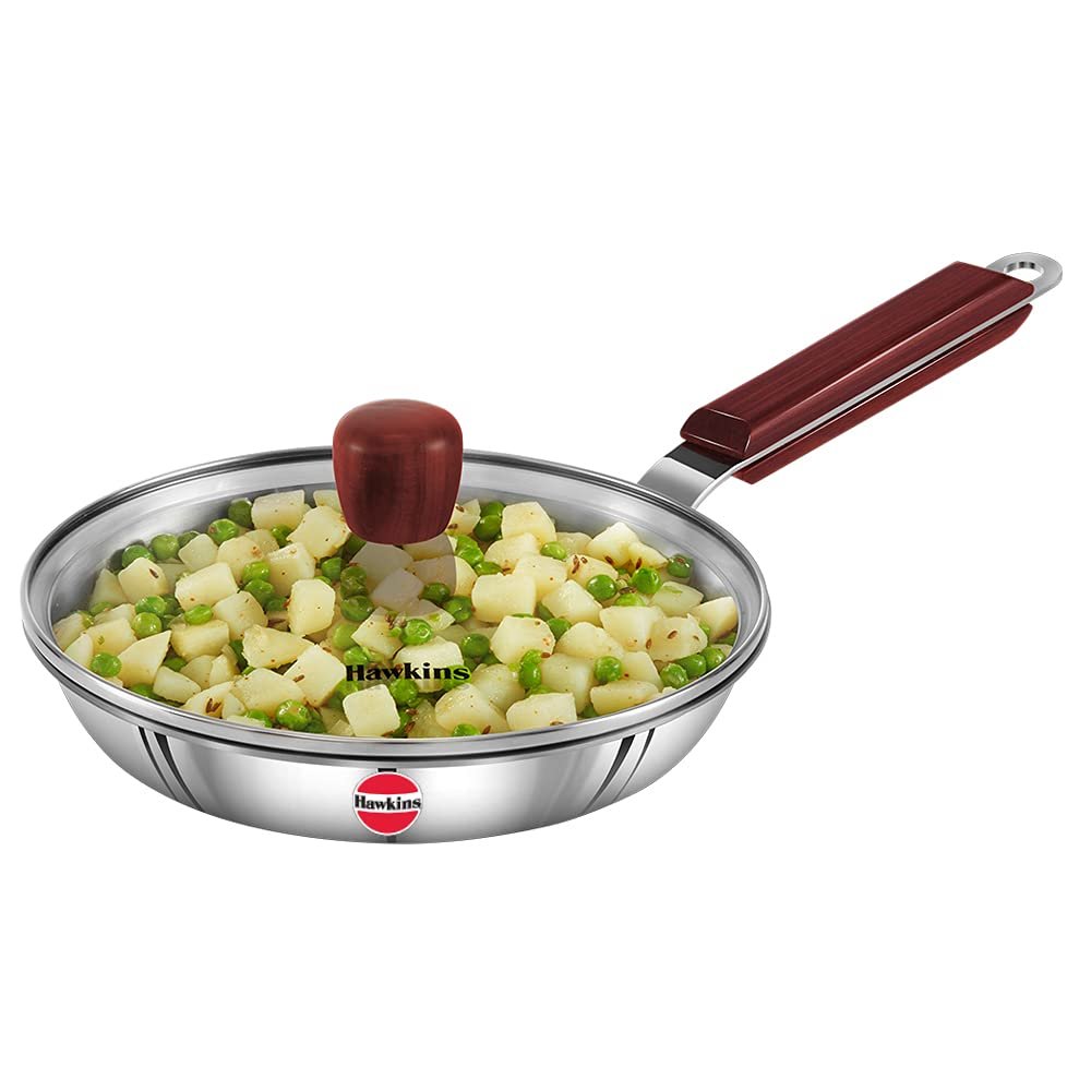 HAWKINS FRYING PAN TRI-PLY SS W/L 20CM