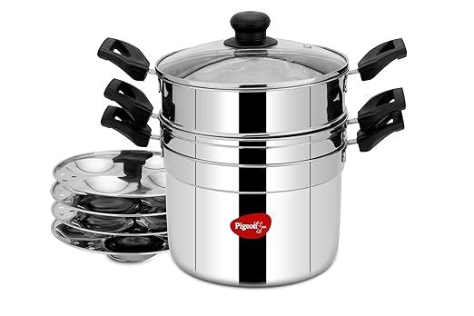 PIGEON ALL IN 1 – SS COOKPOT WITH IDLY PLATE
