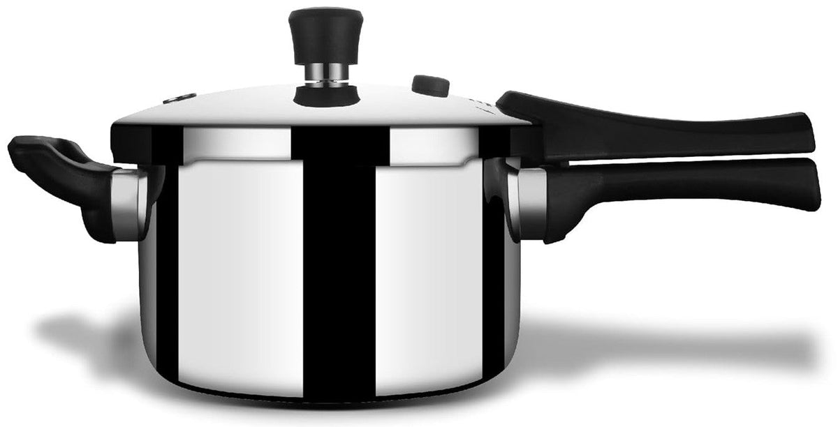 Stahl Express Triply Stainless Steel Pressure Cooker Outer Lid | Triply Cooker Gas & Induction Compatible | Safe & Long 