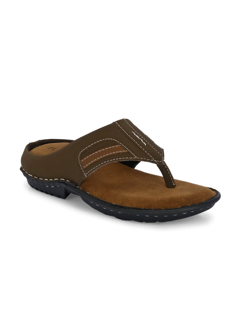 Classic Chestnut Leather Thong Sandal-1