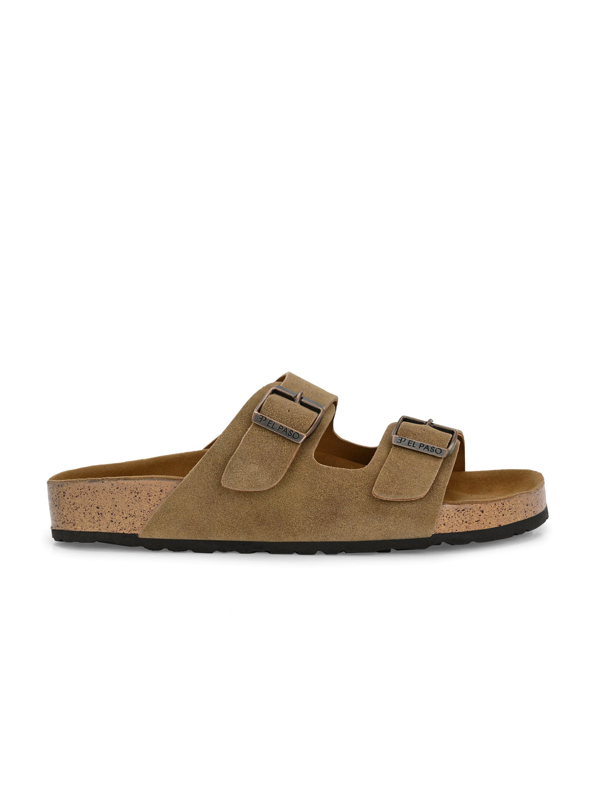 Camel Color Women's casual flat heel buckle strap sandal