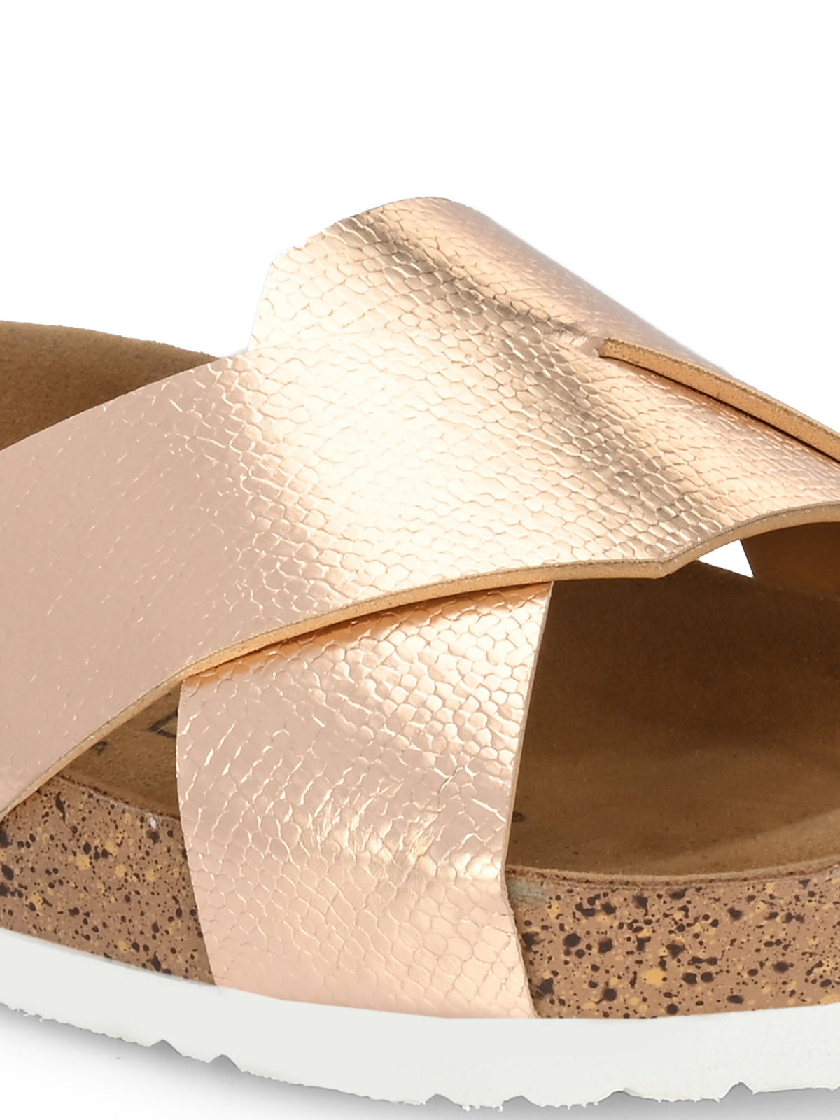 Golden Serenity Cork Sandal For Women-11