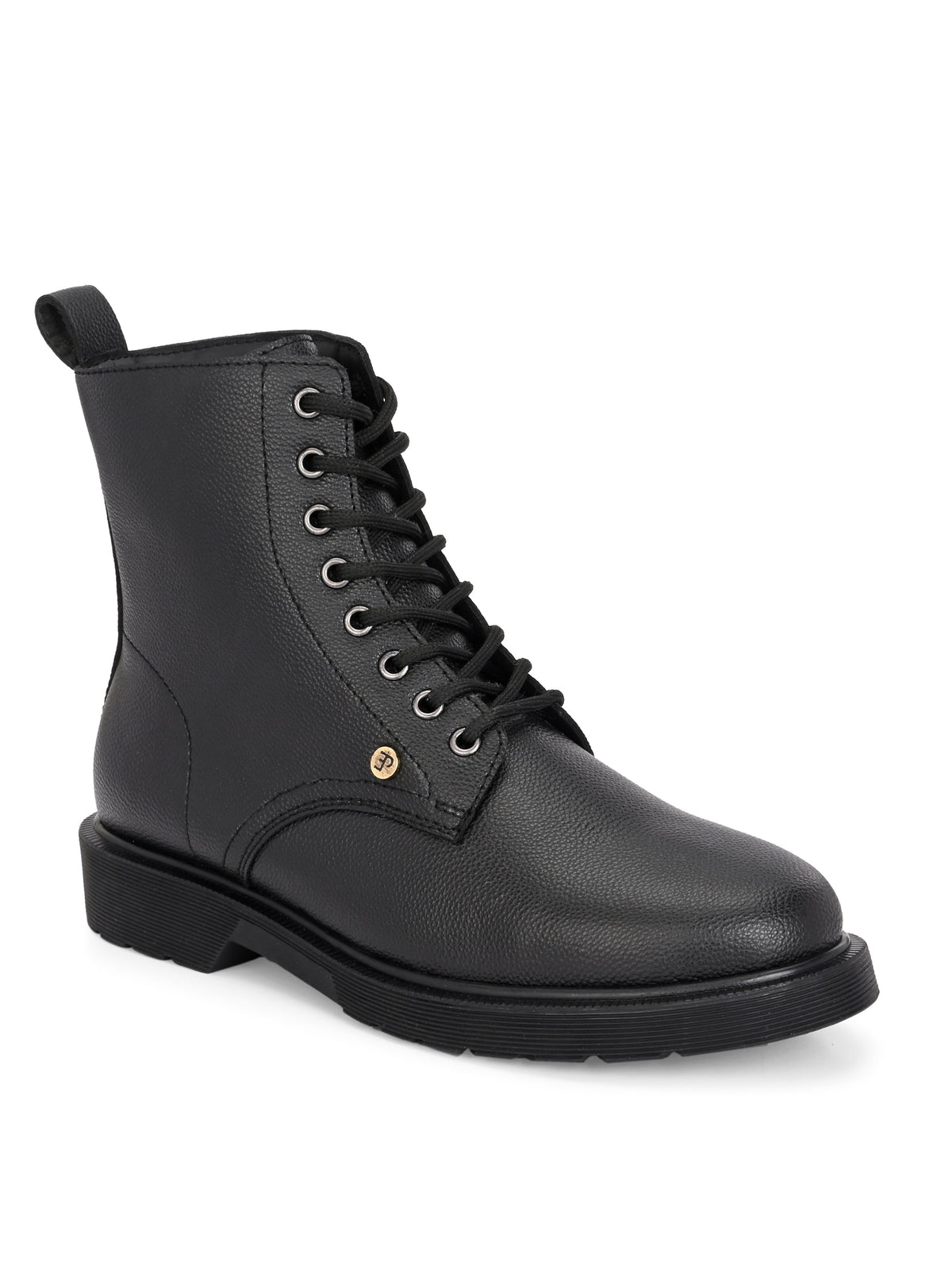 El Paso Women Faux Leather Casual Lace Up Boots-1