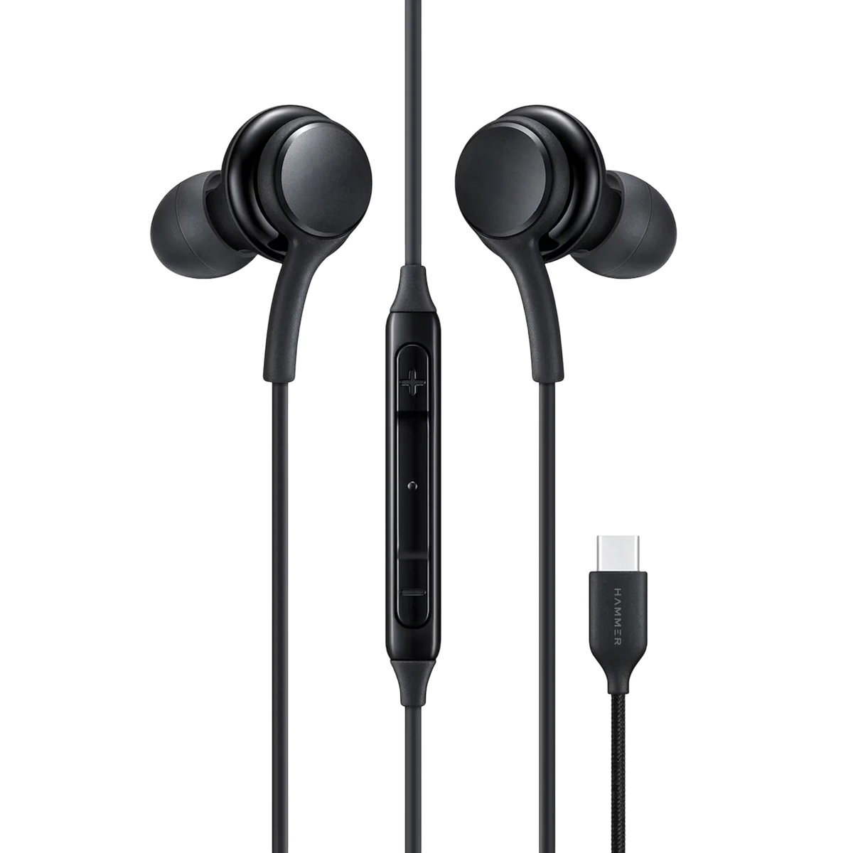 Hammer Nova 5 Type C earphone with In-Line Mic and Controls (Black)