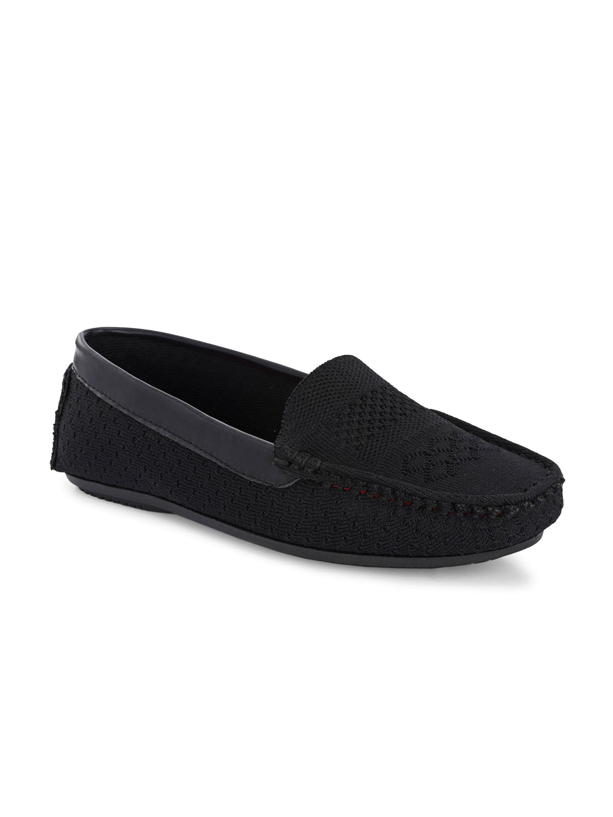 EL PASO Women Faux Leather Casual Slip On Loafers-1