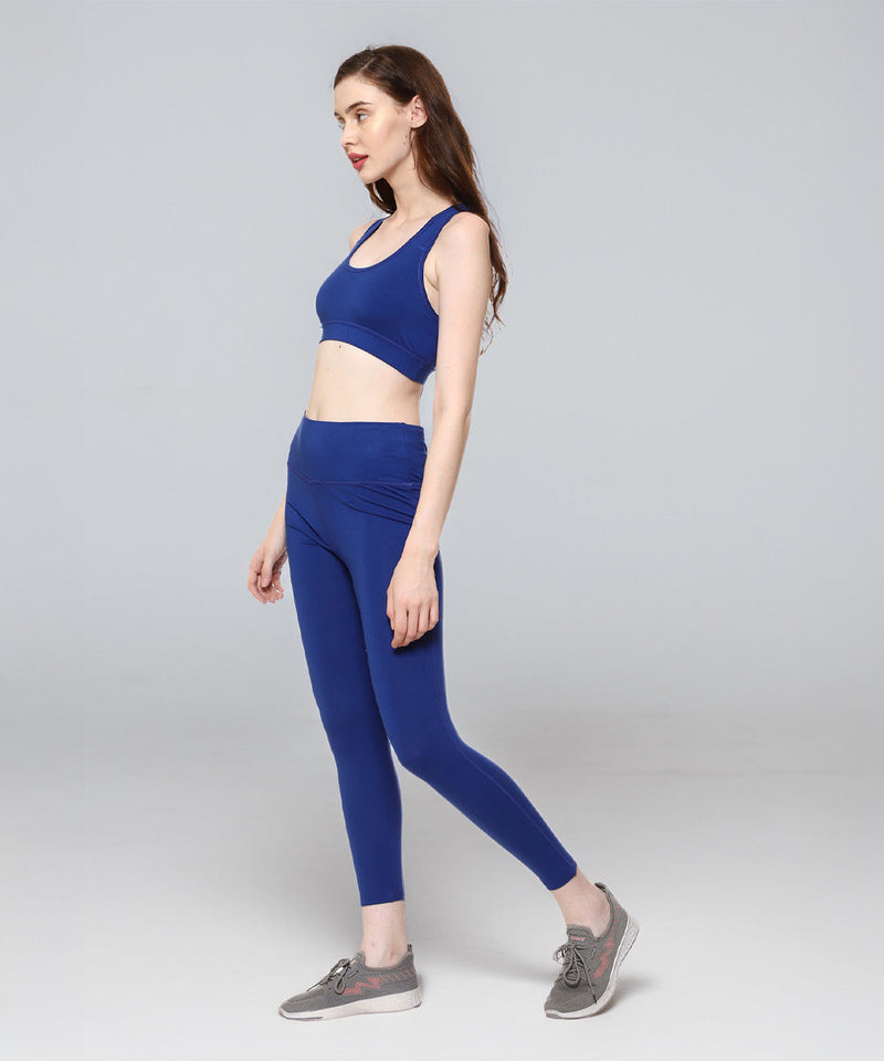 Naturefab Women's Bamboo Sports Bra Blue-3