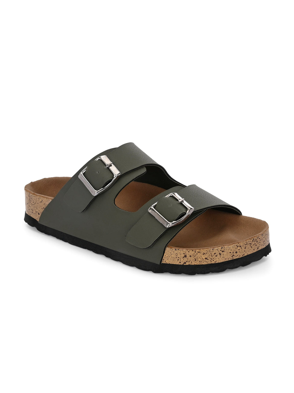 Women's casual flat heel buckle strap sandal