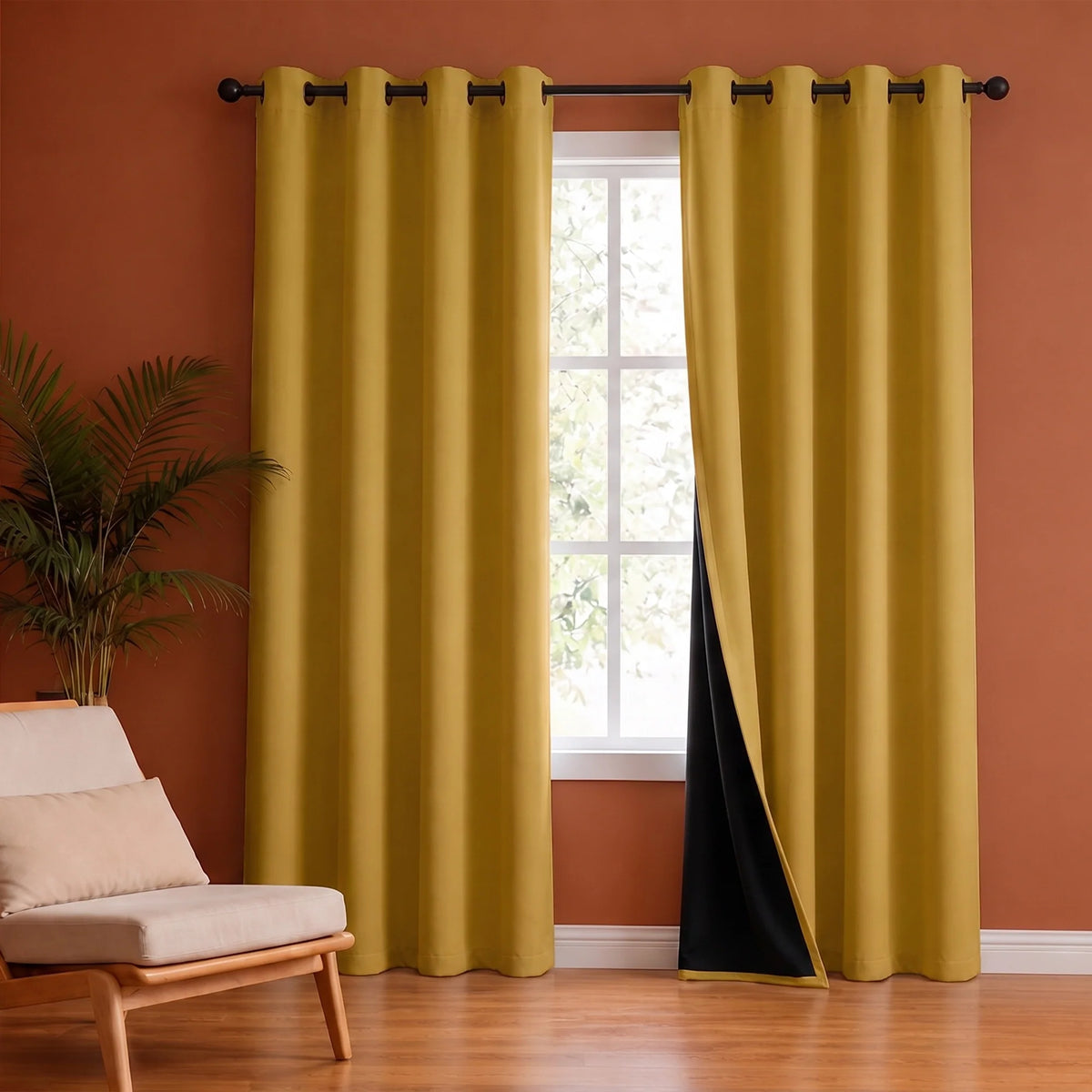 Fort Essential - Black Backing Blackout Curtain-1