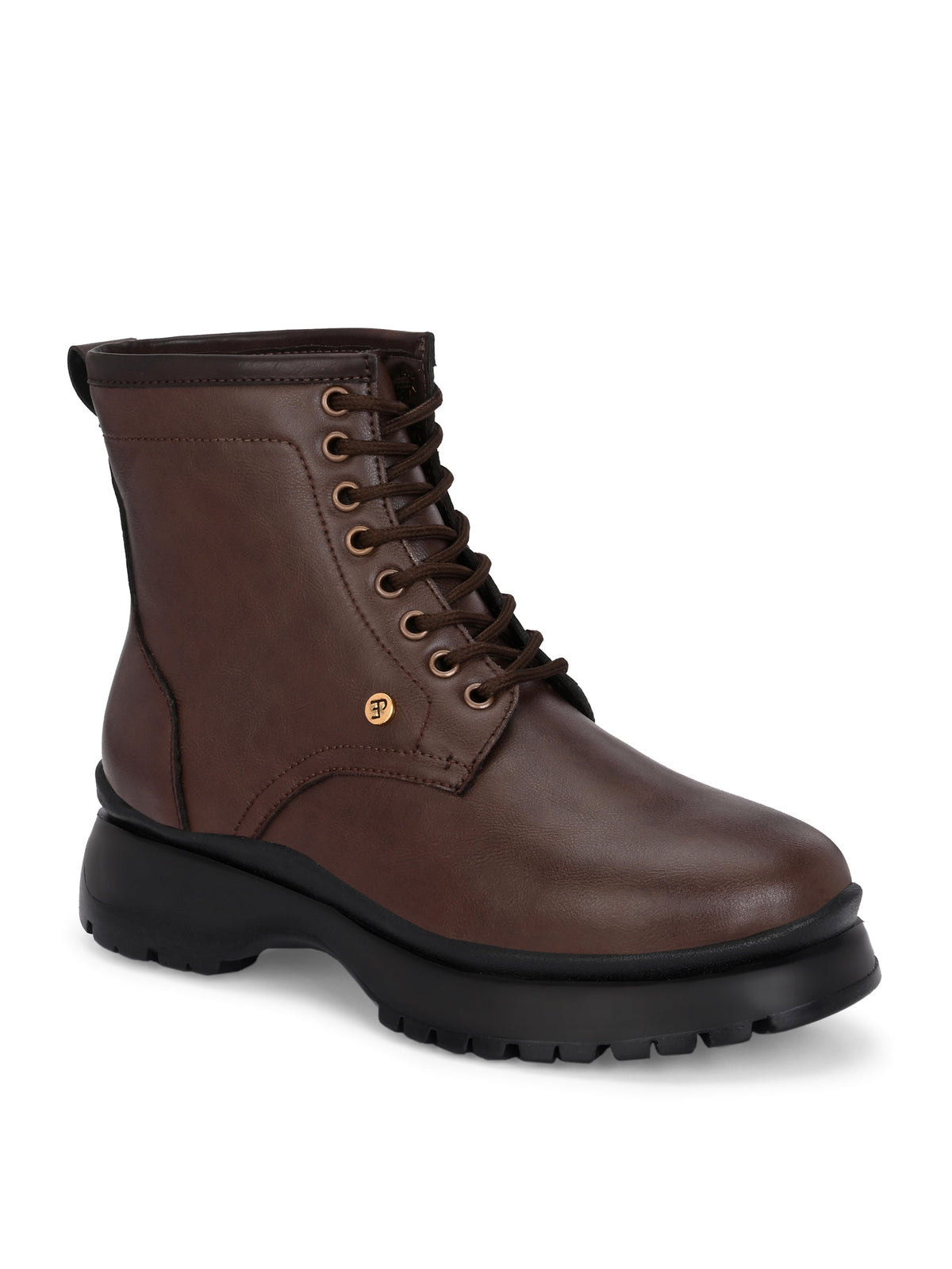 EL PASO Men Faux Leather Casual Lace Up Boots-8