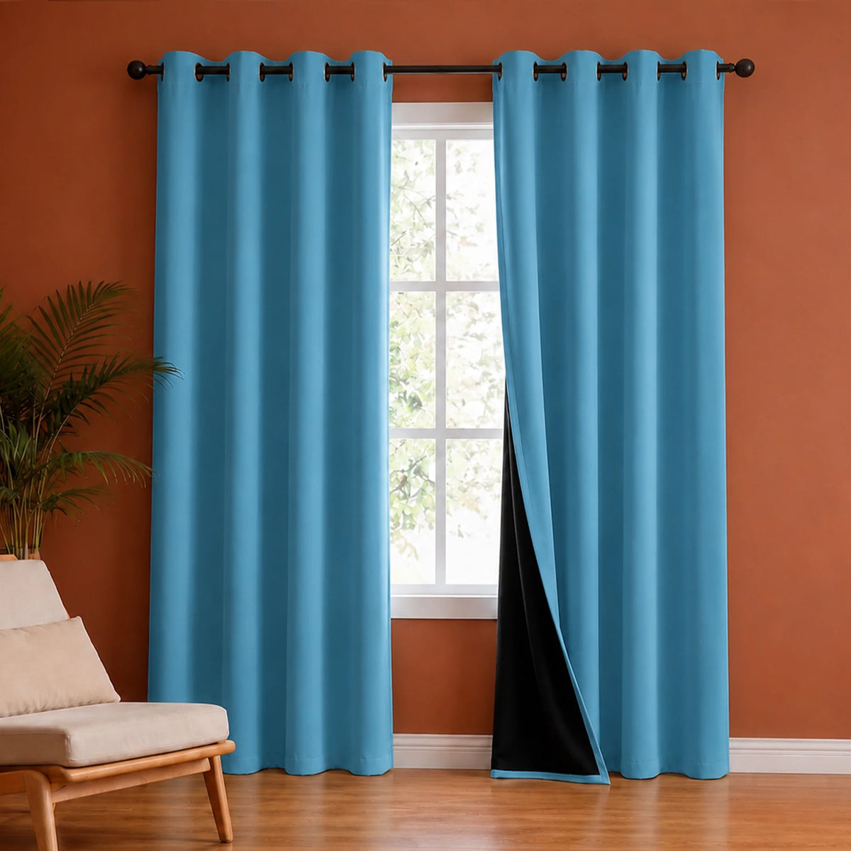 Fort Essential - Black Backing Blackout Curtain-1
