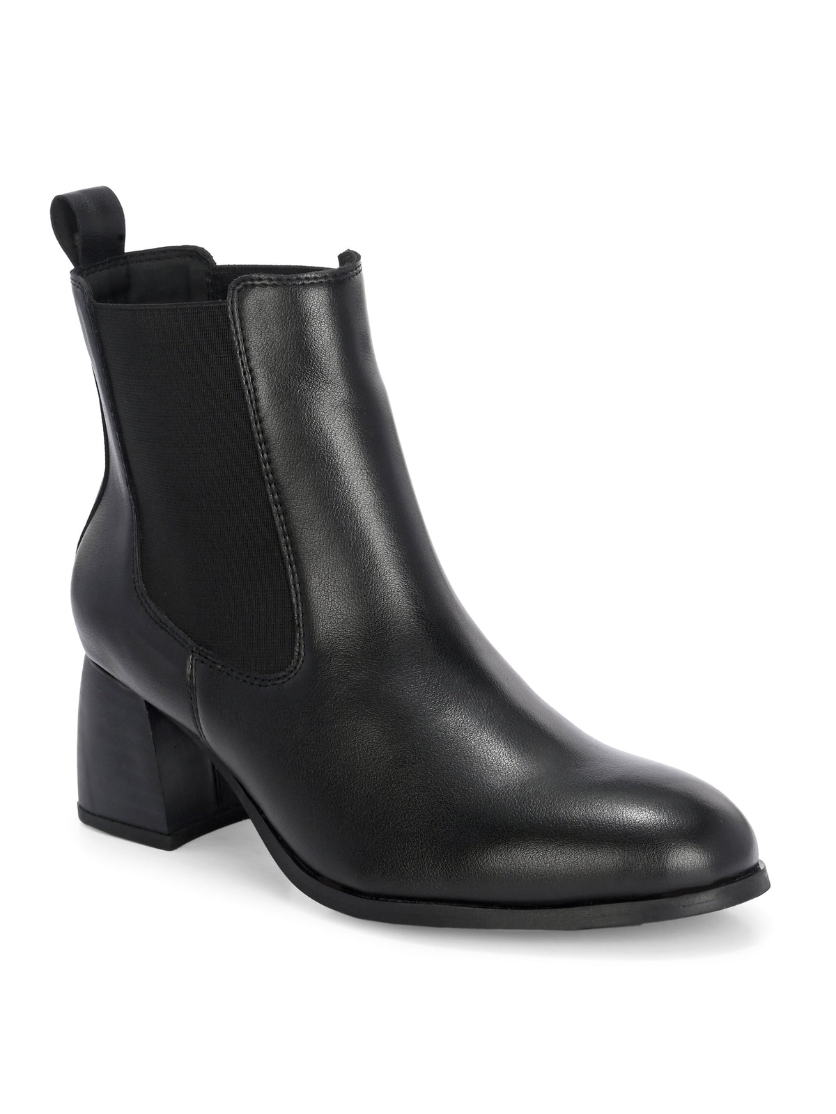 EL PASO Women Faux Leather Casual Slip On Boots-1