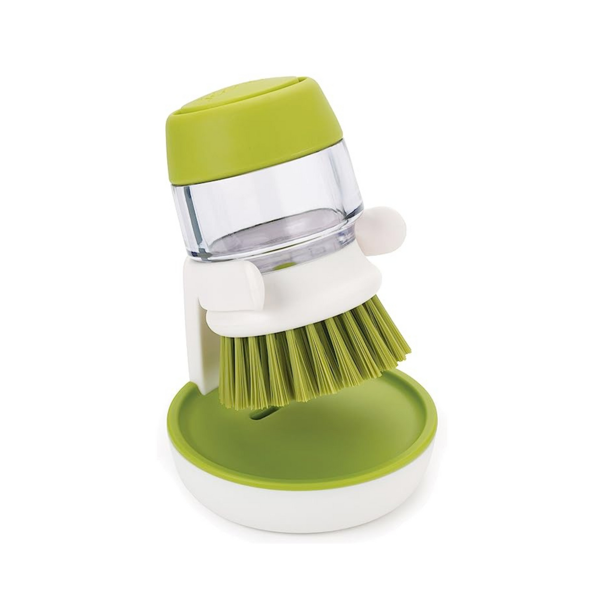 Joseph Joseph Palm Scrub Soap Dispensing Washing-Up Brush with Storage | Green