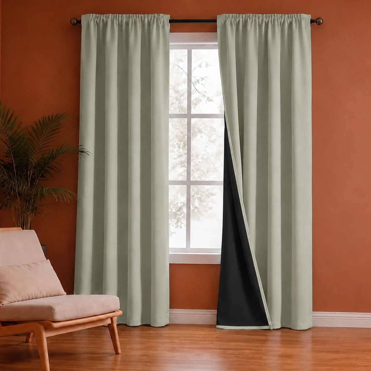 Fort Essential - Black Backing Blackout Curtain-1
